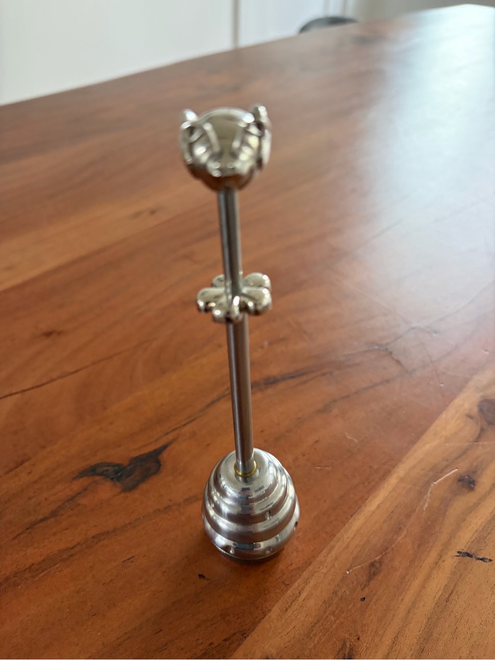 Stainless steel tea strainer lady bug and flower standing cottage core